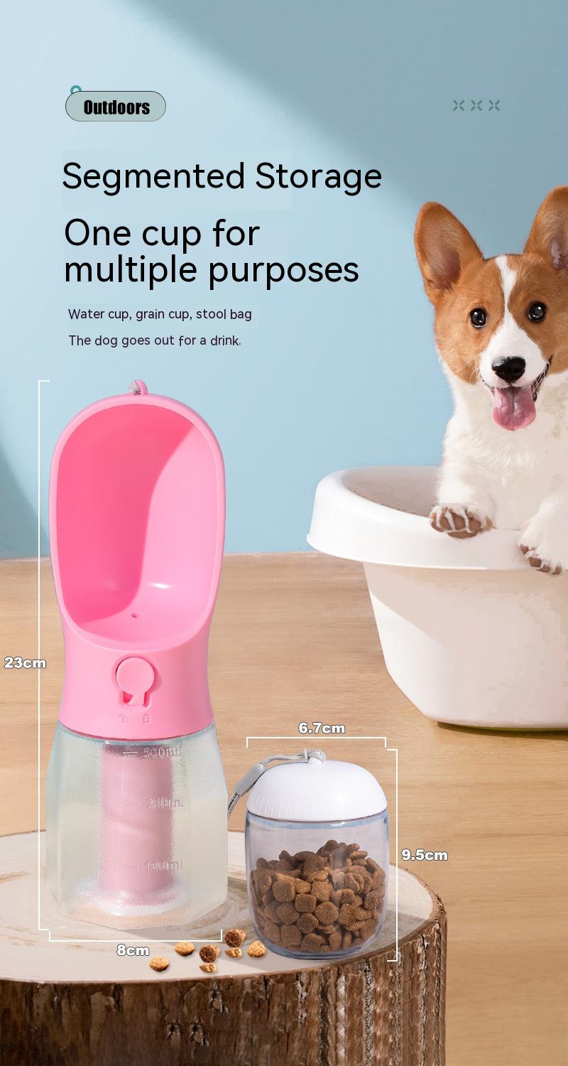 Every Dog Lover's Dream: The Bottle with Built-in Water, Food, & Waste Bag Solutions