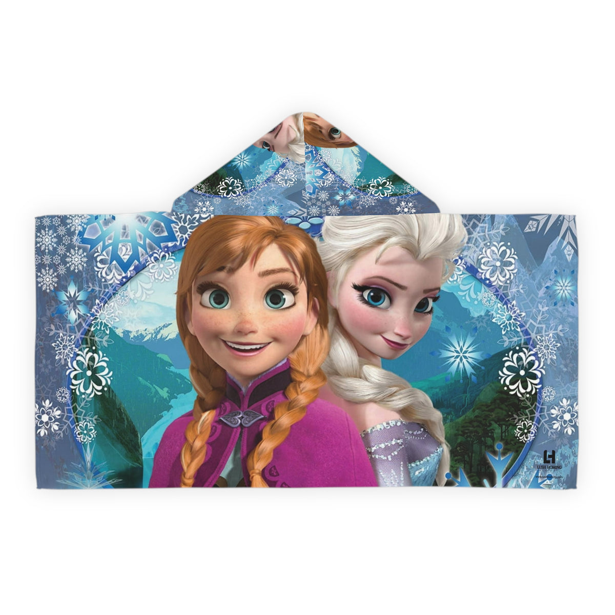 Frozen Elsa & Anna Hooded Towel for Kids