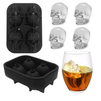 Creative Silicone Ice Tray With Halloween 3D Skull
