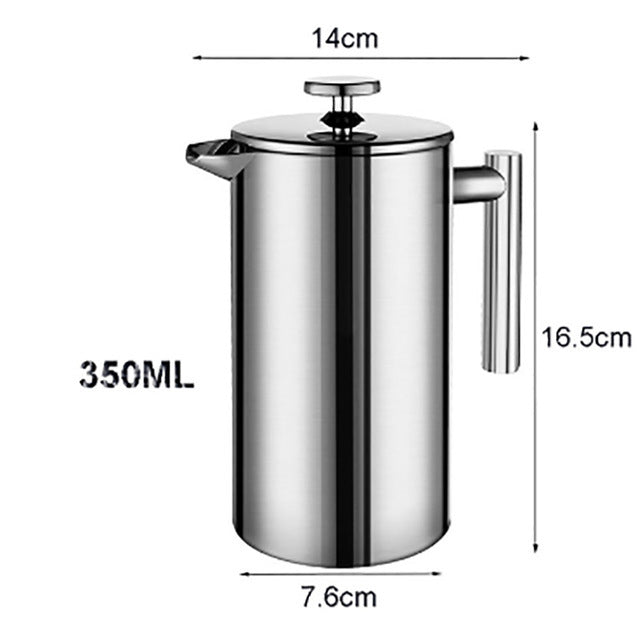French Press Coffee Maker Stainless Steel Coffee Percolator