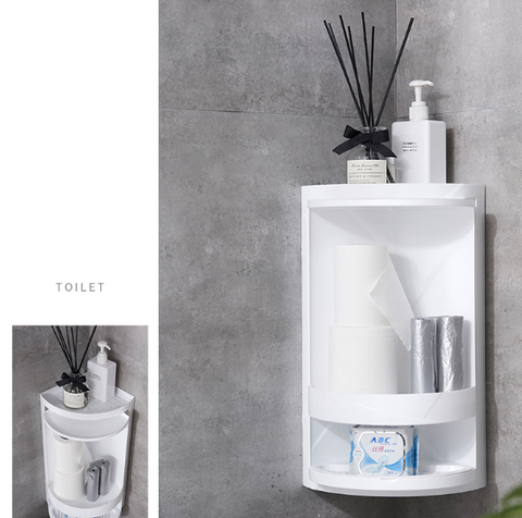 360-Degree Swiveling Bathroom Storage Rack: Organize with Ease and Style