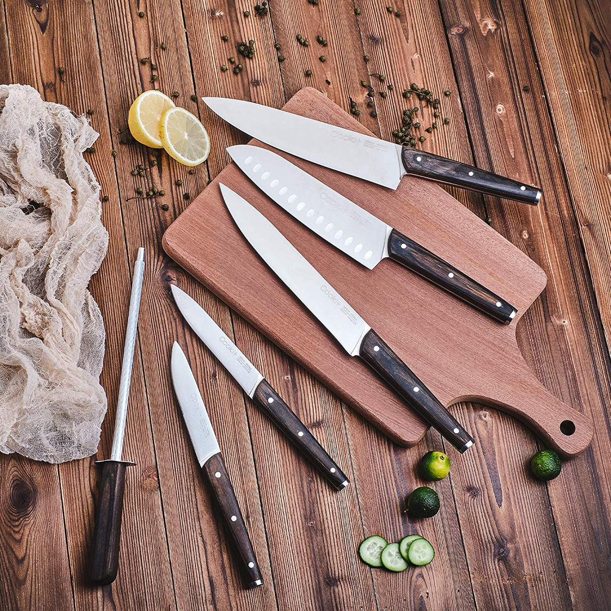 Kitchen Knife Sets, 15 Pcs
