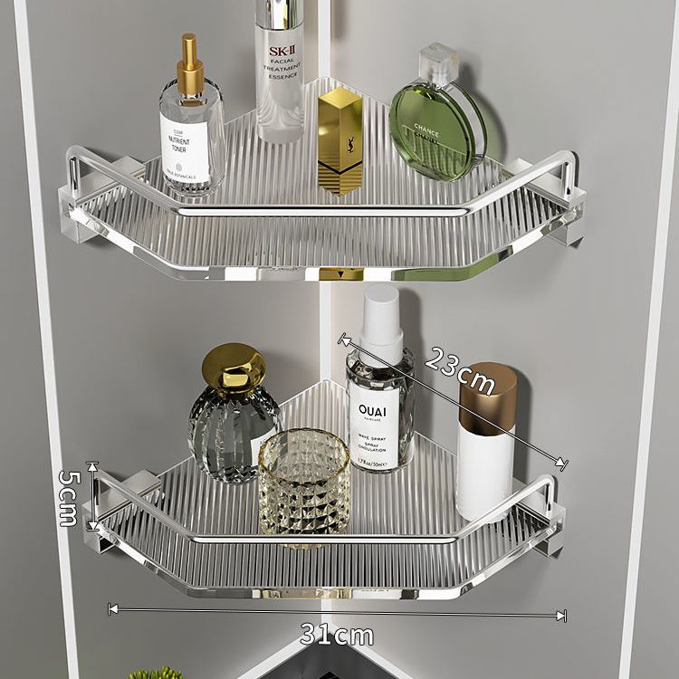Sleek and modern bathroom storage shelf with 3 tiers