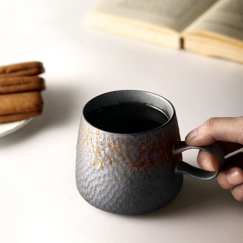 Vintage stoneware coffee cup