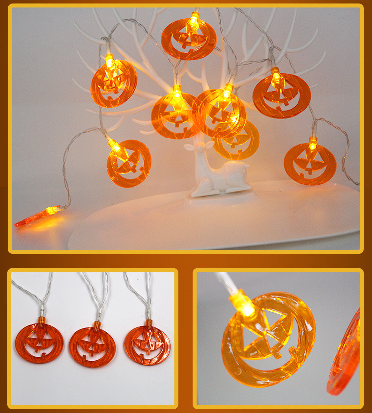 Halloween Pumpkin LED Lantern - Spooktacular String Lights