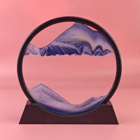 3D Dynamic Quicksand Art Orb - Mesmerizing Motion in Glass