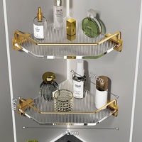 Sleek and modern bathroom storage shelf with 3 tiers