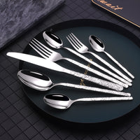 Embossed Textured Handle Steak Cutlery Western Cutlery
