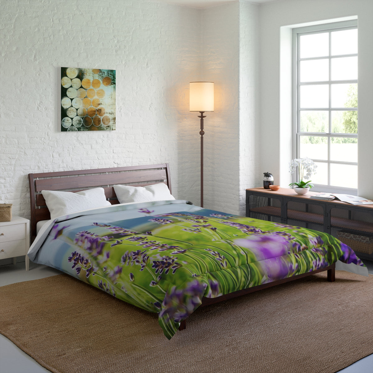 Floral Greenery Comforter