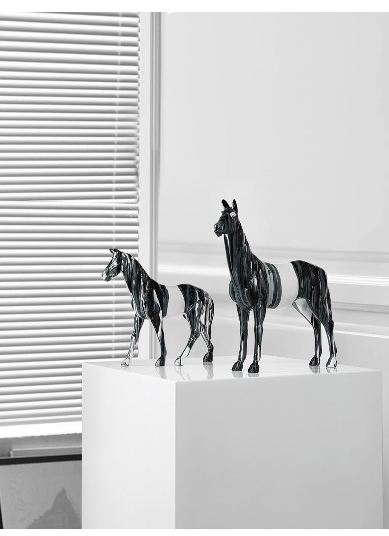 Nordic Light Luxury Horse Decorations