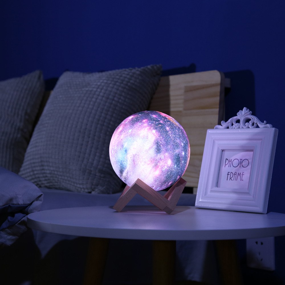 Creative 3D Printing Lunar Light Painting Night Light