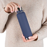 body view of person holding Copper Vacuum Insulated Bottle, 22oz