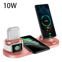 Wireless Charger For IPhone Fast Charger For Phone Fast Charging Pad For Phone Watch 6 In 1 Charging Dock Station