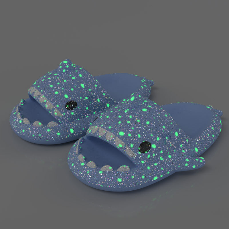 Glowing Shark Flip-Flops: Illuminate Your Bathroom with Fun and Safety