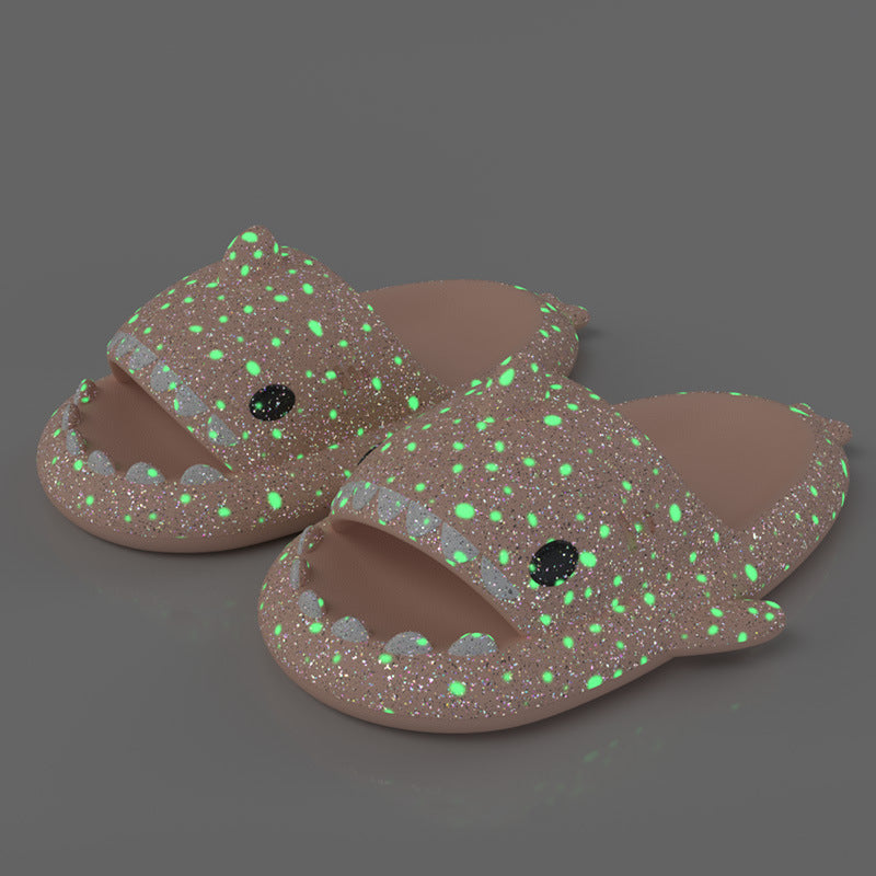 Glowing Shark Flip-Flops: Illuminate Your Bathroom with Fun and Safety