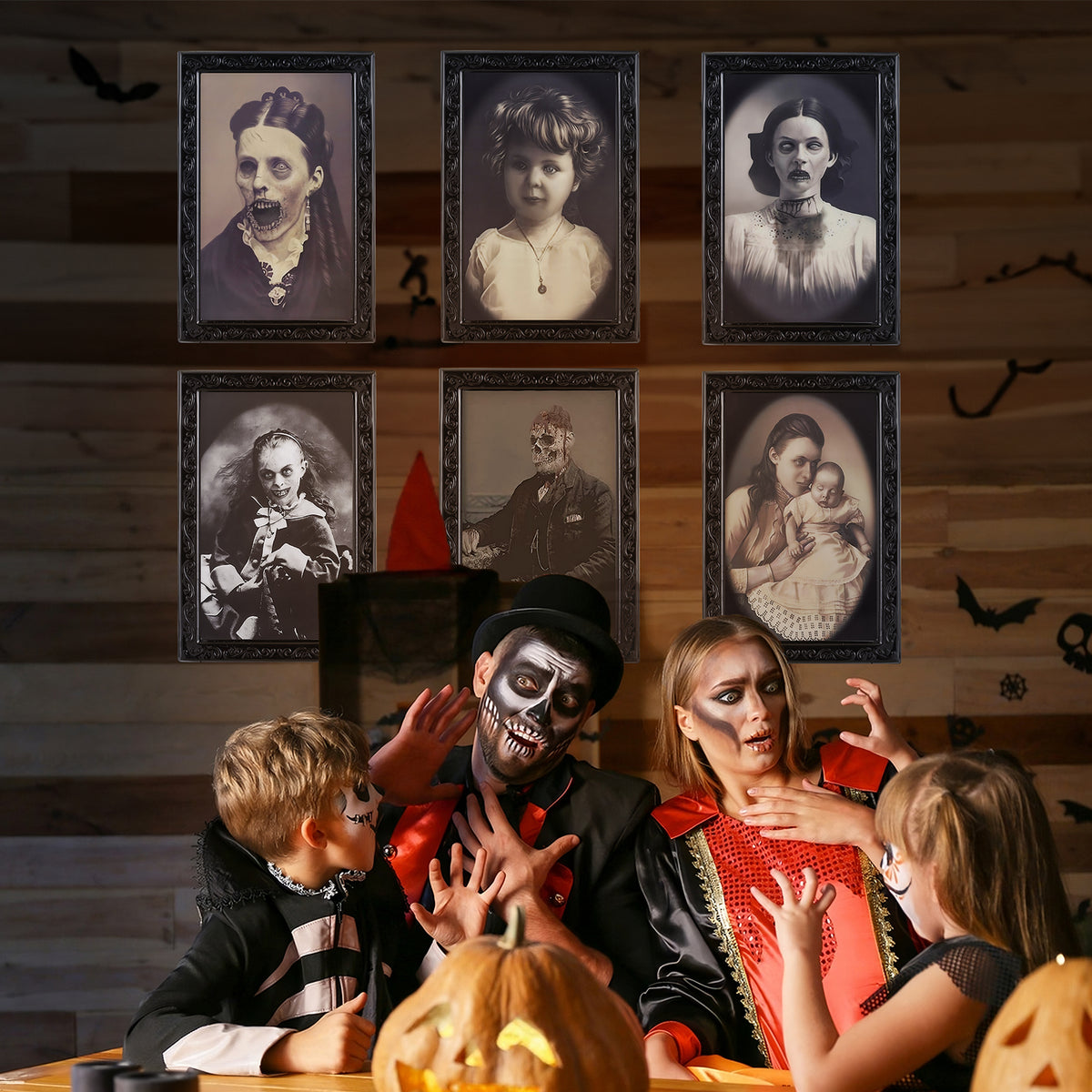 Halloween Deco  3D Face Moving Horror Portrait