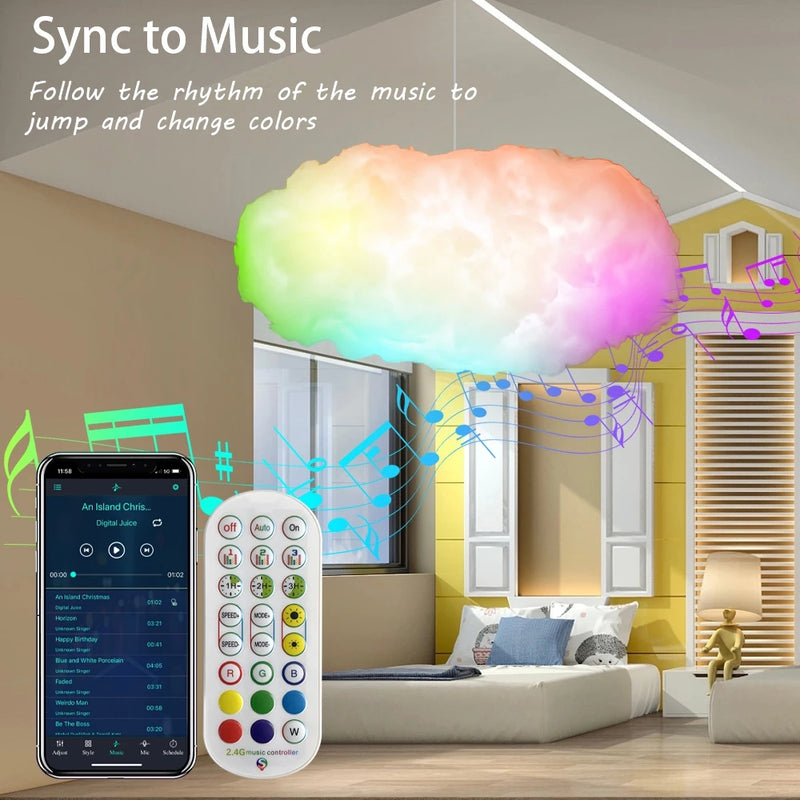 Ambient Lightning Clouds - Music Sync, Millions of Colors for Home